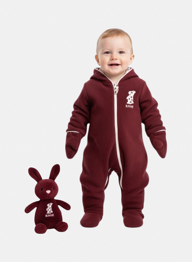 سالوبيت أطفال ميلتون فاخر وردي غامق بتفصيلة دب - Image 1